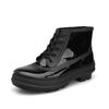 Men's Rainboots Spring Winter Rubber Shoes Men Platform Rain Boots Boy Waterproof Black Mens Ankle Boots Lace-Up Shoes