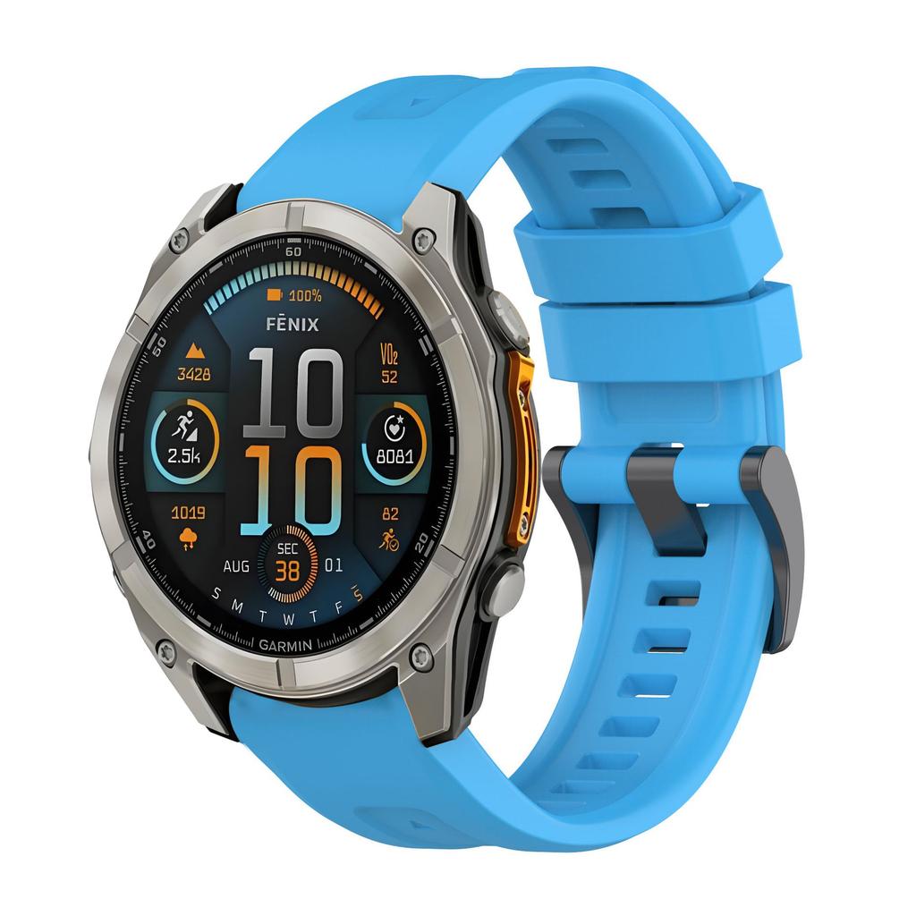 Quick Fit 26mm 22mm 20mm Silicone Strap For Garmin Fenix 8/Tactix 8/Enduro3/Fenix E 7X 6X Bracelet Band Forerunner 965/955 Belt