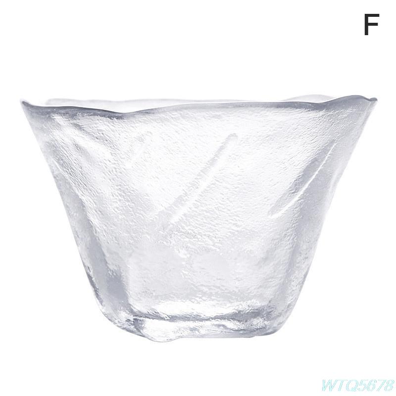 Japanese-style Handmade Hammered Glass Small Teacup Sake Cup Tea Glass Cup