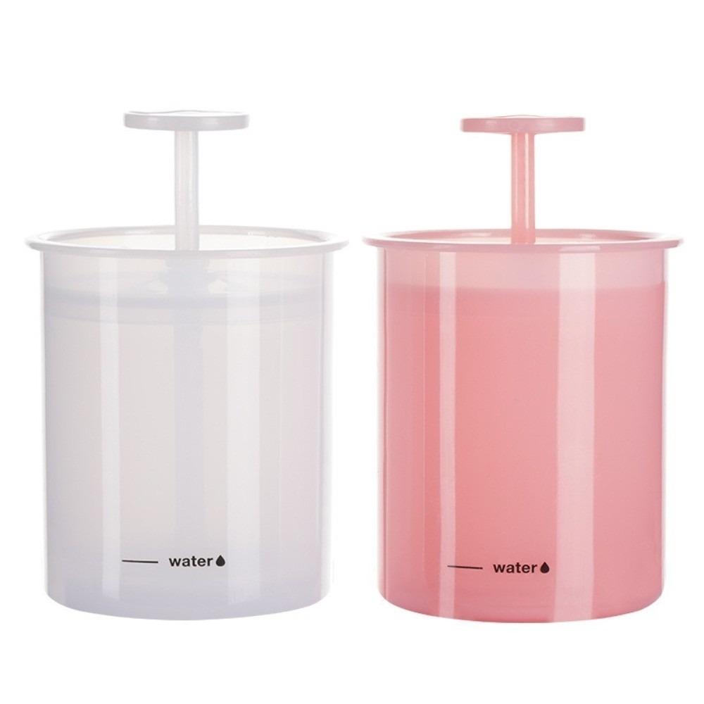 2PCS Manual Pump Cleanser Foam Maker Pink White Facial Bubble Maker Foam Maker Cup Foam Cups