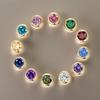 CARLIDANA 26 Letter Charms Set Heart Zircon Pearl Initial A-Z Alphabet Letter Gold Plated Stainless Steel Pendants for DIY