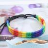 Knitted Colorful Handmade Bangle Adjustable Bohemian Rope Woven Hand Chain  Gift