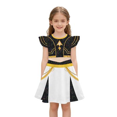 Kids Girls Anime Cartoon 3D Digital Printed Dress Halloween Cosplay Costumes
