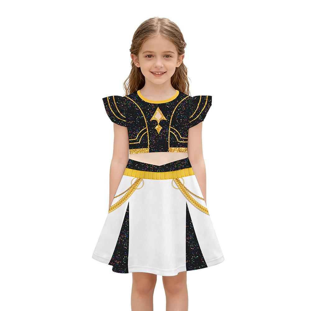 Dětské Dívčí Anime Kreslené 3D Digitálně Tištěné Šaty Halloweenské Cosplay Kostýmy