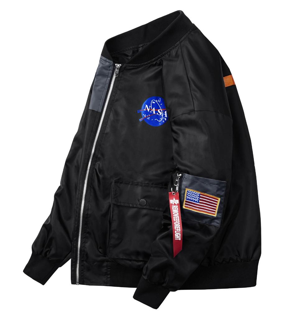 Чоловіча бомбер-куртка NASA MA-1: Стиль форми астронавта, європейська та американська авіаційна мода