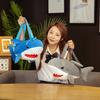 Tiger Head Shark Backpack Plush Toy Doll Big Shark Doll Children's Backpack Crossbody Bag Ragdoll