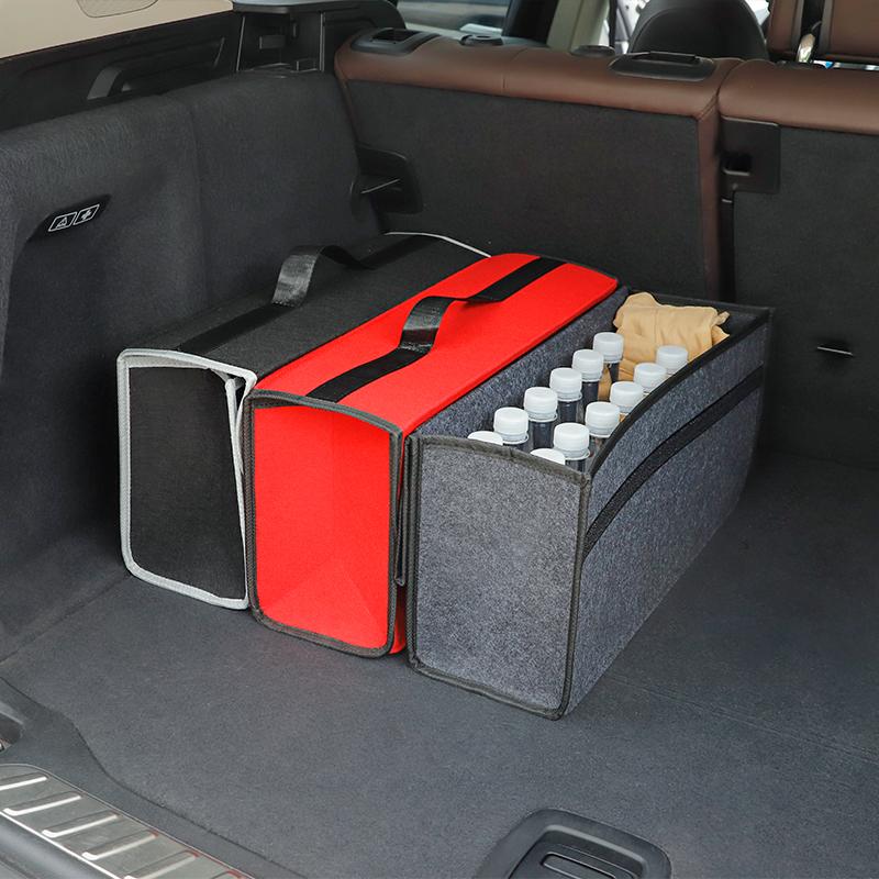 hijk1 Car keychain/VW Car Trunk Organizer Box Large Capacity Folding Storage Bag For VW GTI Polo Golf Passat Tiguan CC Arteon Jetta B6