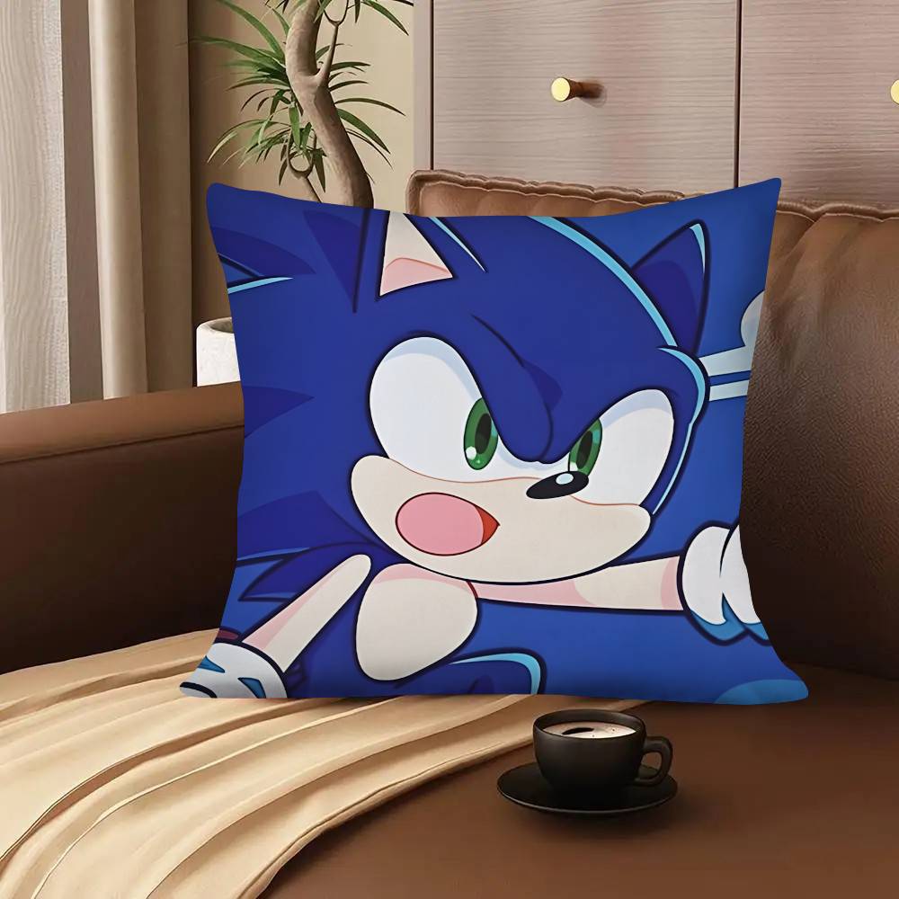 1pc S-SupersonicS-s-SonicS-Game Pillow Case Fashion Square Pillowcase Bedroom Sofa Room Ins Decoration Leisure