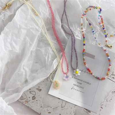 Cute New Women Jewelry Flower Party Necklace Daisy Beaded Chocker