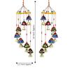 Plastic Handcrafted Rajasthani Colored Bell Hangings For Home Decoration Design Wall Hanging Decorative Showpiece (Jali Bells)
