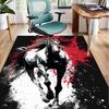 Blue Horse Dreams Office Rug Chair Mat, Entryway Carpet, Suitable for Front Door, Bedroom, Living Room, Desk, Holiday Gift