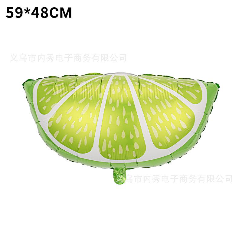 Special-Shaped Vegetable Fruit Aluminum Film Balloon Broccoli Orange Carrot Tomato Fruit And Vegetable Theme Decorative Balloon