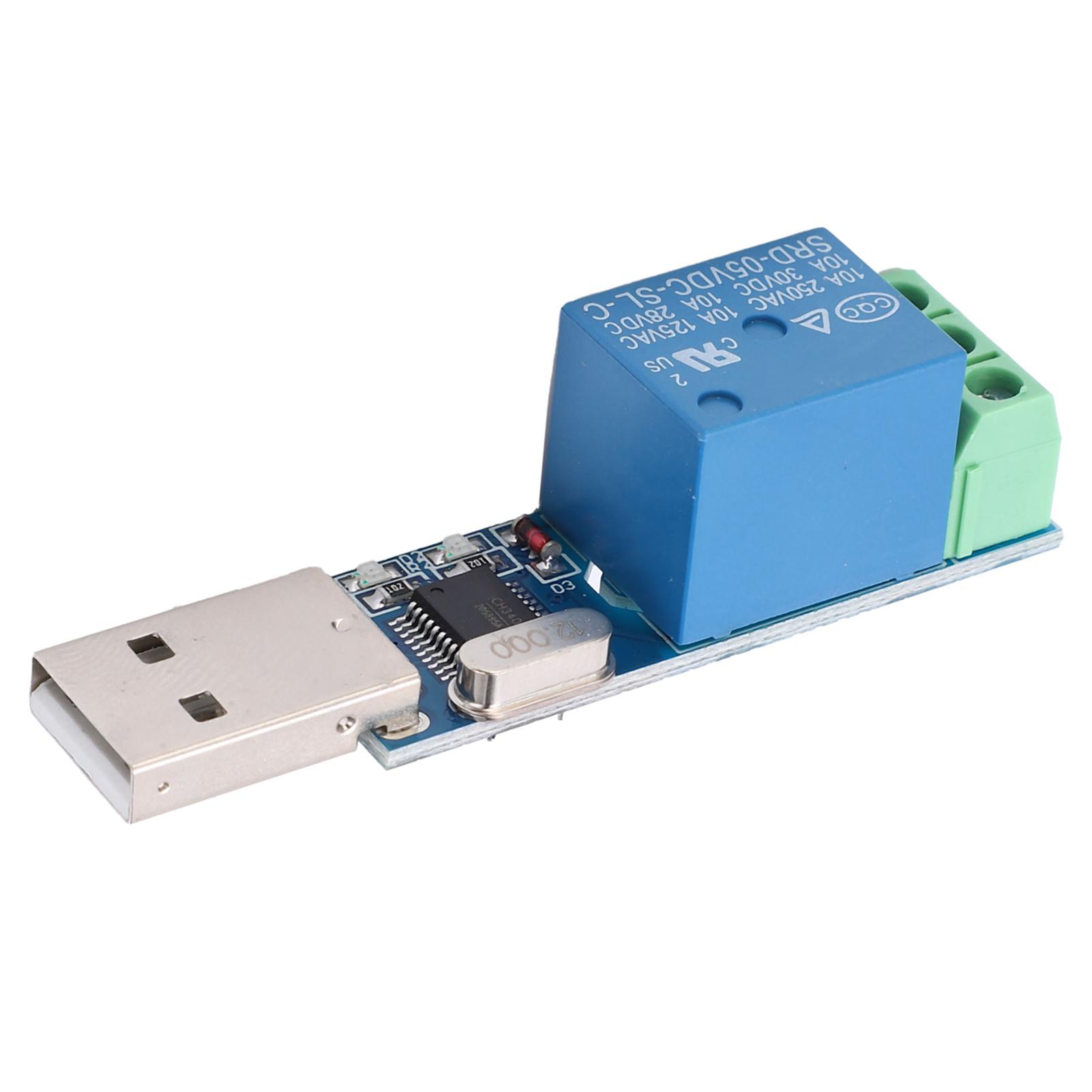 

USB Relay Module Control Switch LCUS‑1 Type DC 5V with High Performance Control Chip