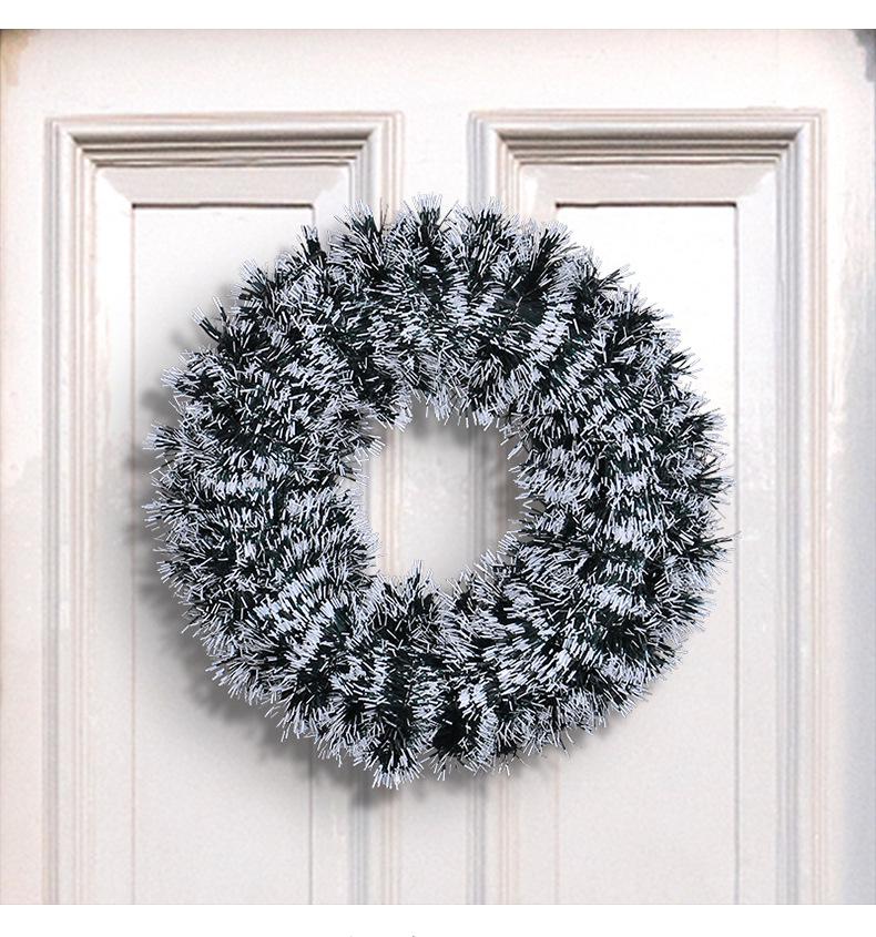 42cm Tinsel Wreath Holiday Decoration for Shopping Mall or Hotel