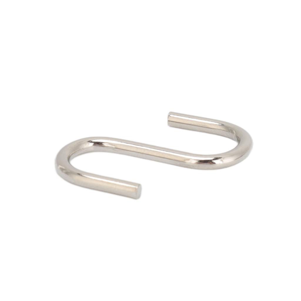 10Pcs S Shaped Hooks Strong Thickened Metal S Shaped Widely Used Small S Hooks for Clothes Bags Utensils