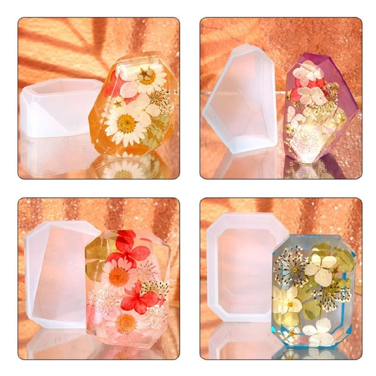 Facettenreicher Edelstein Kristall Harzform Silikon Kerzenherstellung Form Seifenform