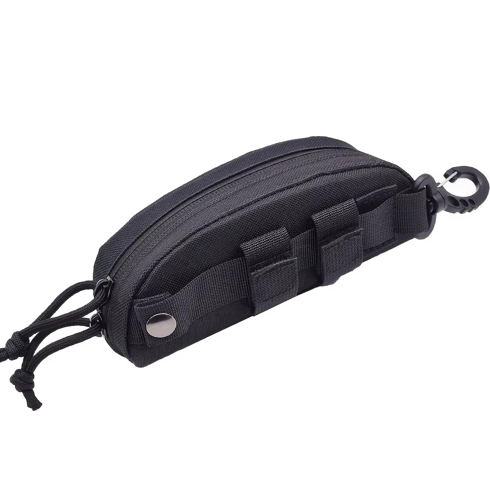 

Fashion Glasses Case for Outdoor Lovers - polyester, black, suitable for hunting and fishing One Size