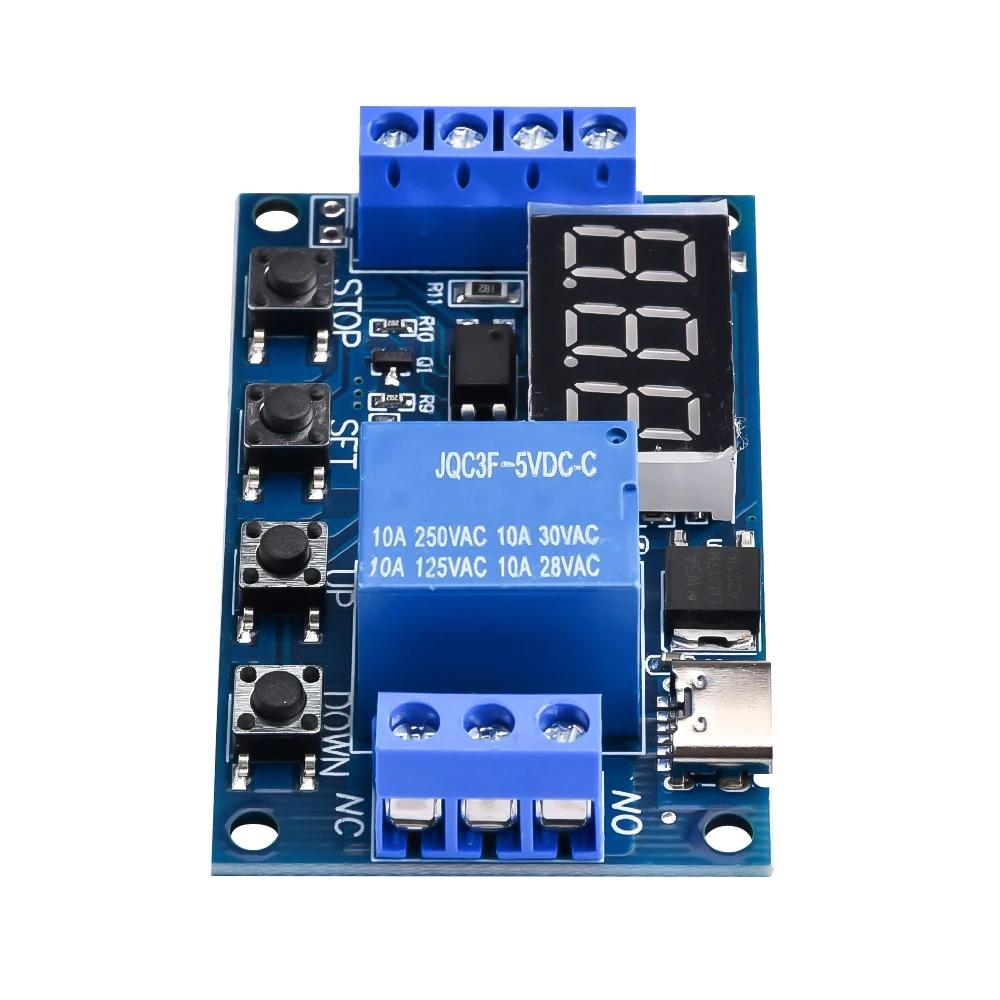 1-10pcs Timer Relay Time Delay Relay DC 6-30V Delay Controller Board Trigger Delay Switching Relay Module with LCD Display