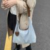 Cowboy Canvas Shoulder Bag Harajuku Commuting Underarm Bag Fashion Denim Tote Bag Daily
