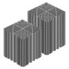 Interlocking Drainage Mats, 310x310 Mm, Garage Flooring Tiles, Non-Slip PP Drainage Floor Tile Shower Mat, Self-Draining, Easy Installation, for
