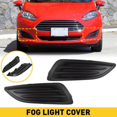 Front Bumper Fog Light End Left Cover & Right Side Fit for Ford Fiesta 2014-2018