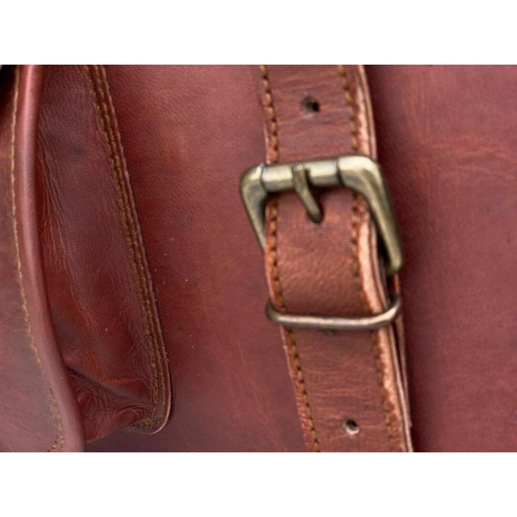 Bag Satchel  Leather Bag Men's Vintage Laptop Messenger Briefcase