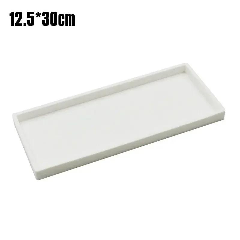 Bathroom Tray Countertop Silicone Vanity Tray Cosmetic Perfume Organizer Tray Vanity Sink Tray Key Accessories Tray New