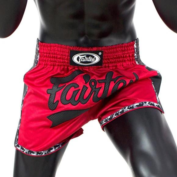 Spodenki Muay Thai Fairtex BS1703 Czerwono-czarne M