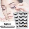Eyelashes 3D Faux Mink 5 Pairs False Lashes Soft Lightweight Comfortable For Daily Use