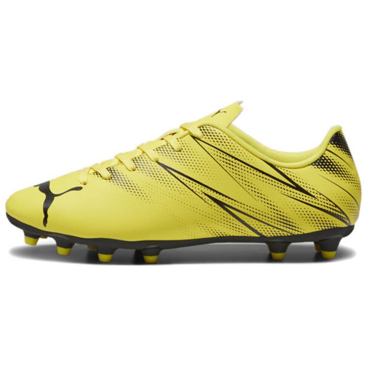 Puma Attacanto Comfortable Lightweight FG AG Artificial Grass Soccer Shoes Men Soccer Shoes Yellow Black 107477-02