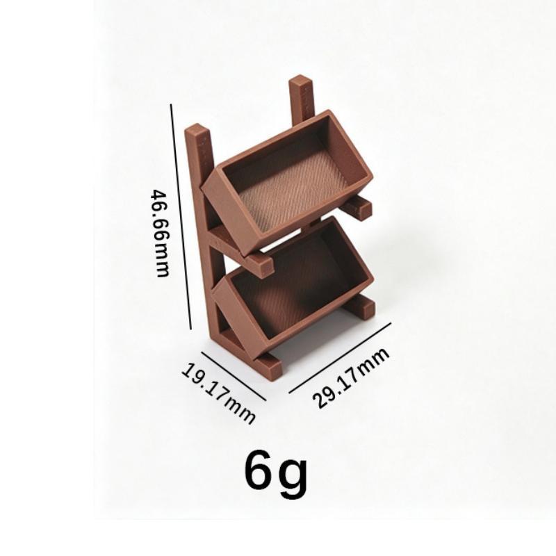 Mini Simulated Display Rack Storage Shelf Exquisite Dollhouse Furniture Ornament for Desktop Small Decor Craft Gifts