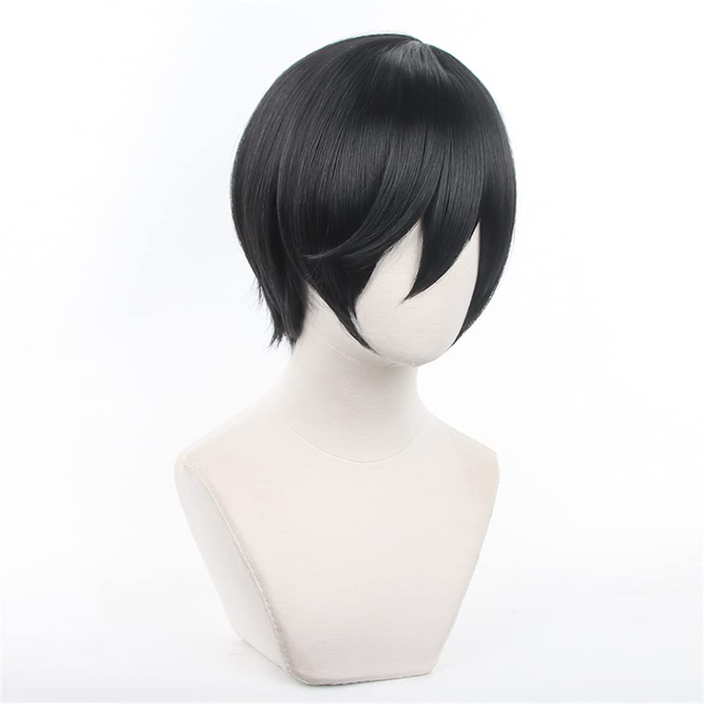 Eileen Blue Locks Rin Wig, Heat-Resistant, Anime Wig, Disguise Wig for School Festivals (Includes Net)