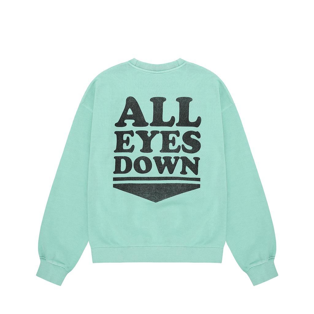 ALL EYES DOWN Crack Logo Sweatshirts(Mint)