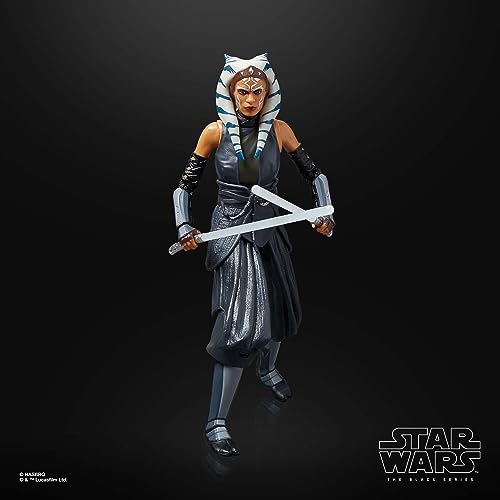 Hasbro Star Wars Black Series Ahsoka Tano, Star Wars "Ahsoka" 6-inch (15 Cm) Action Figure, Ages 4 and Up, F7038, Authentic