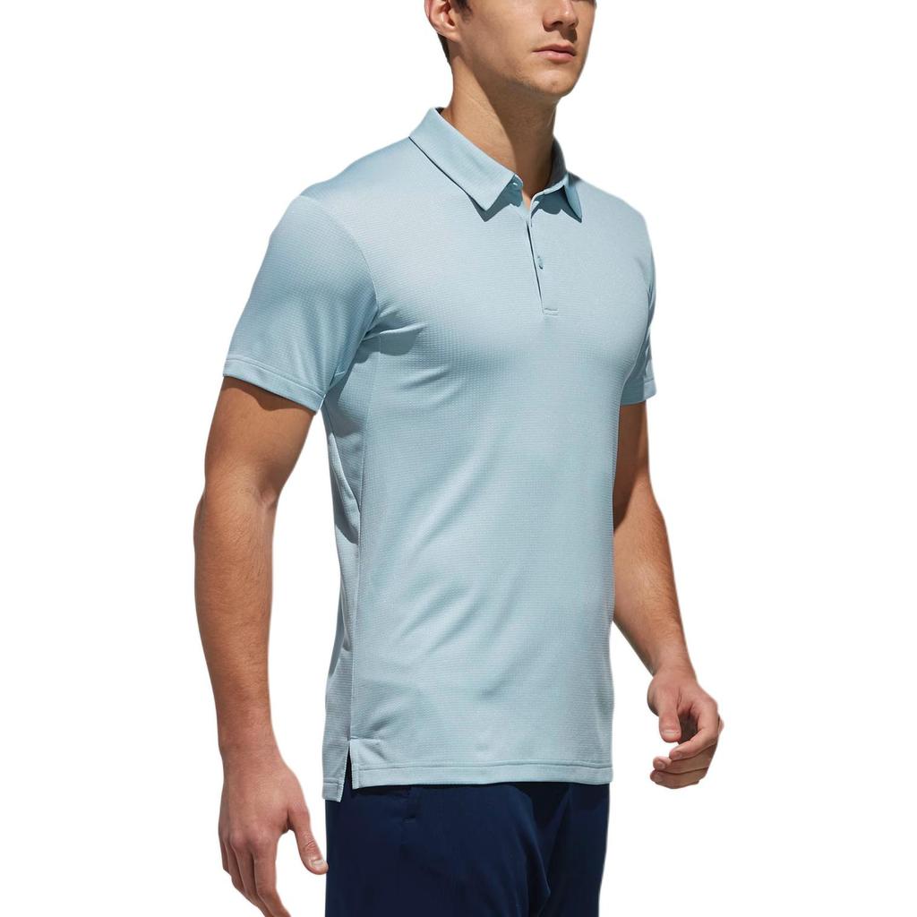 Adidas Polo Shirts Men's Blue Polo Collar Moderate Straight Fit DQ2928