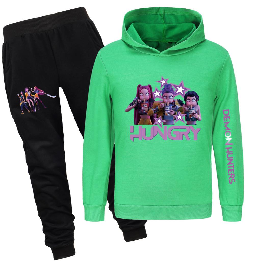 4832x Kids Girls Rumi Zoey Mira Print Hoodies Pants Trouser Clothes Set