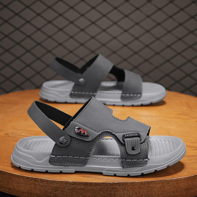 Fashion CYYTL Shoes Mens Slippers Casual Beach Summer Sandals Outdoor Slides Walking Comfort Leather Luxury Designer Lightweight Fashion