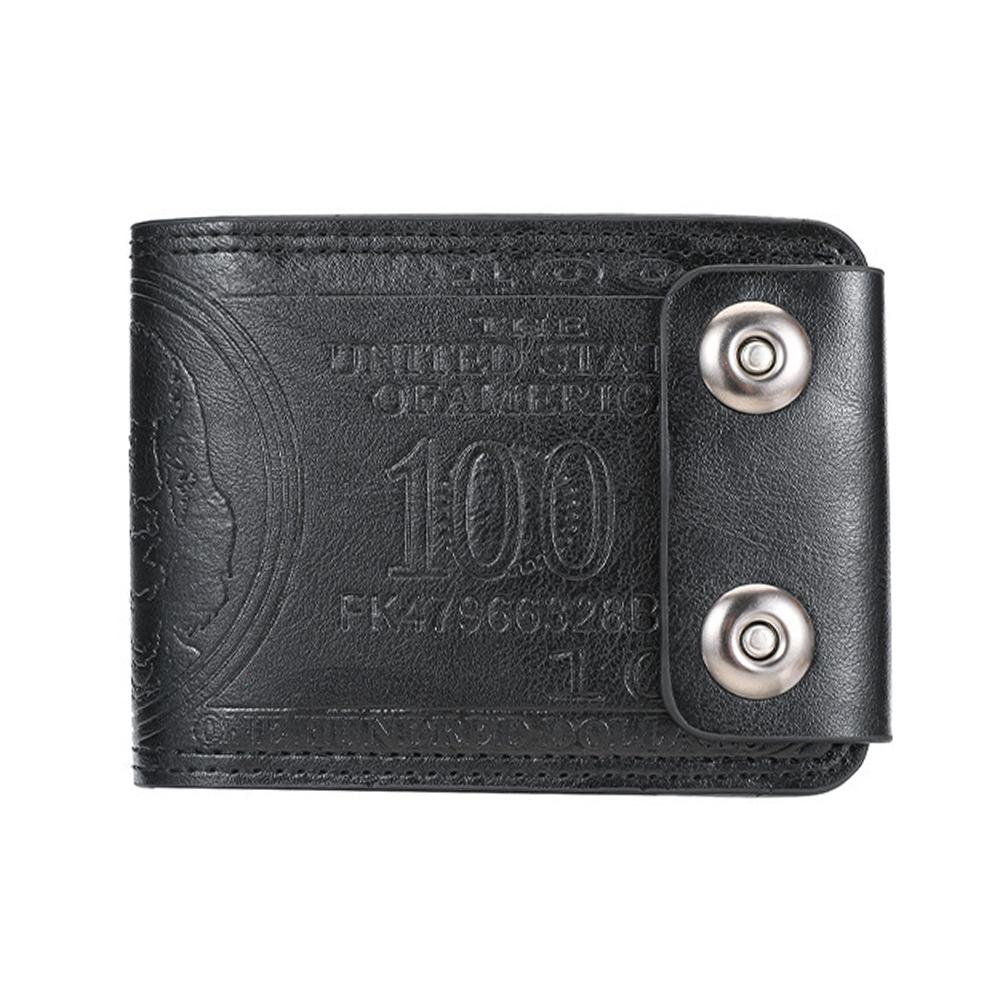 Мужские кошельки Кошелек с рисунком долларов Мужской кожаный кошелек Держатель для фотокарточек Модный кошелек большой емкости Сумка-кошелек