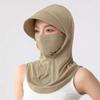 Adjustable Balaclava Hat Dual Use Elastic Cycling Sun Protection Mask Ice Silk Neck Protection Sunscreen Full Face Cover Riding
