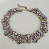 2026 New Fashion Crystal Rhinestones Large Collar Choker Necklace Earrings Women Jewelry Sets Indian Statement Wedding Necklace