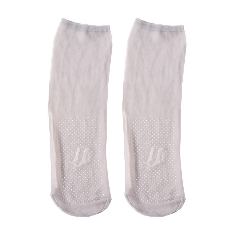 5Pairs Transparent Women Invisible Socks Ultra-thin Non-slip Crystal Silk Socks Fashion   Female