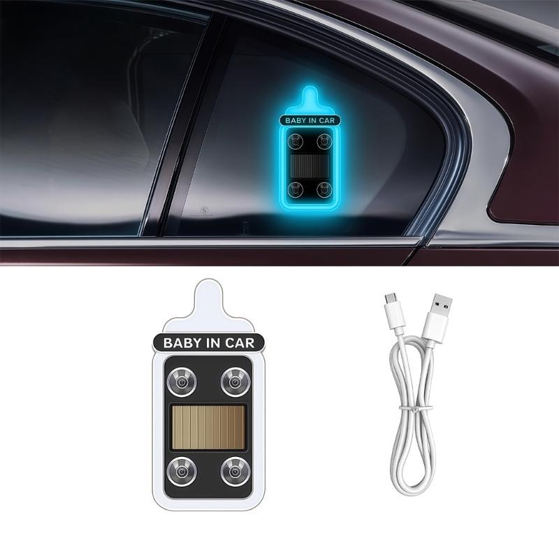 

35 LED Vehicle Mood Light Solar Charging USB C Power Source For Automobile Atmosphere SUV Window Night Driving Commuting небесно-голубой