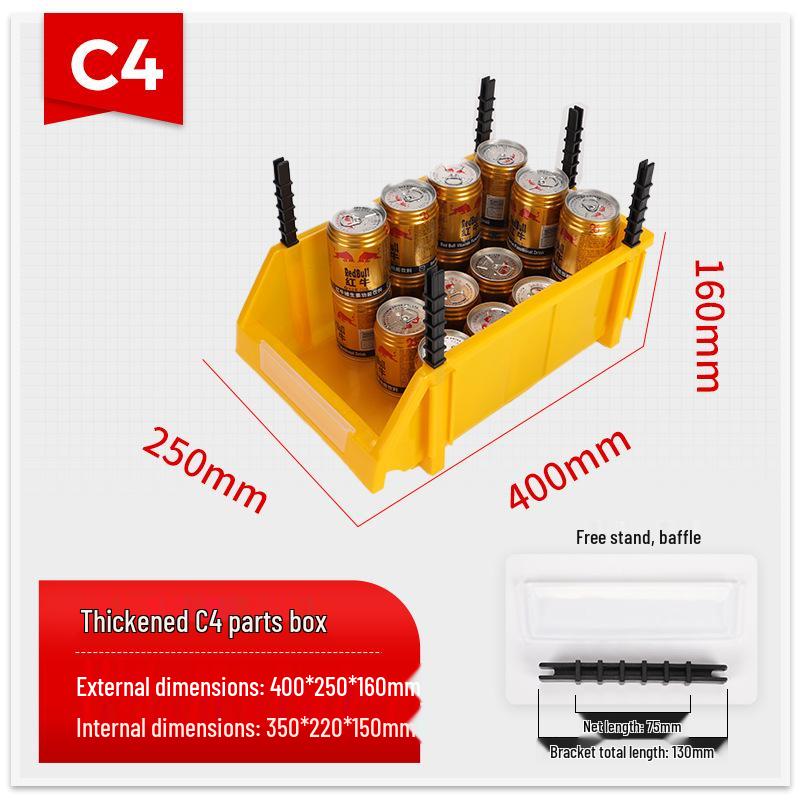 Slanted Mouth Plastic Storage Box for Screws and Tools – Classified Component Shelf