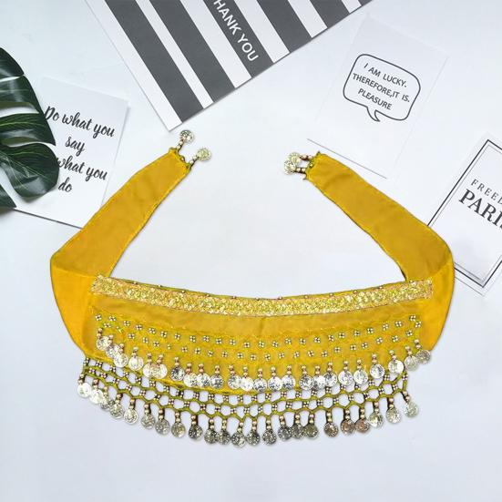 Dog Dance Costume Corgi Waist Chain Butt Curtain Clothes Pet Sequin Belly