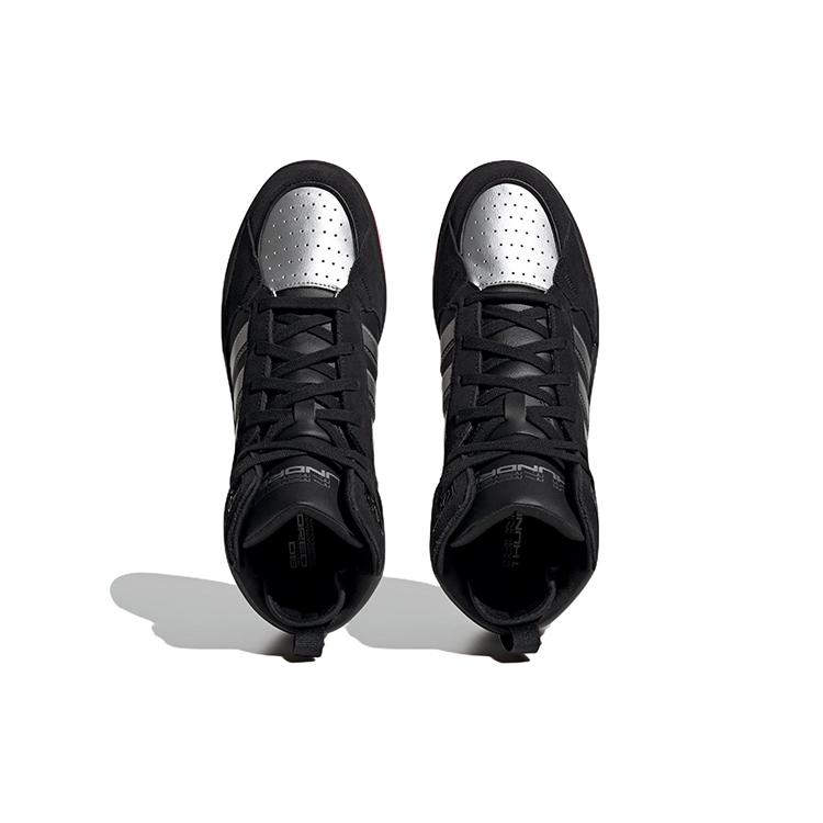 Adidas Neo 100DB Mid Basketball Shoes 'Black Metallic Silver' ID1841