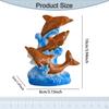 Resin Dolphin Figurine Beach Themed Room Decor Art Crafts Desktop Ornament Decorative Statue for