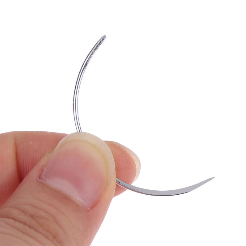 6/10Pcs Suture Surgical Tool Durable Metal 1/2 Corner Medical Needle Double Eyelid Medical Science Diy Accessories