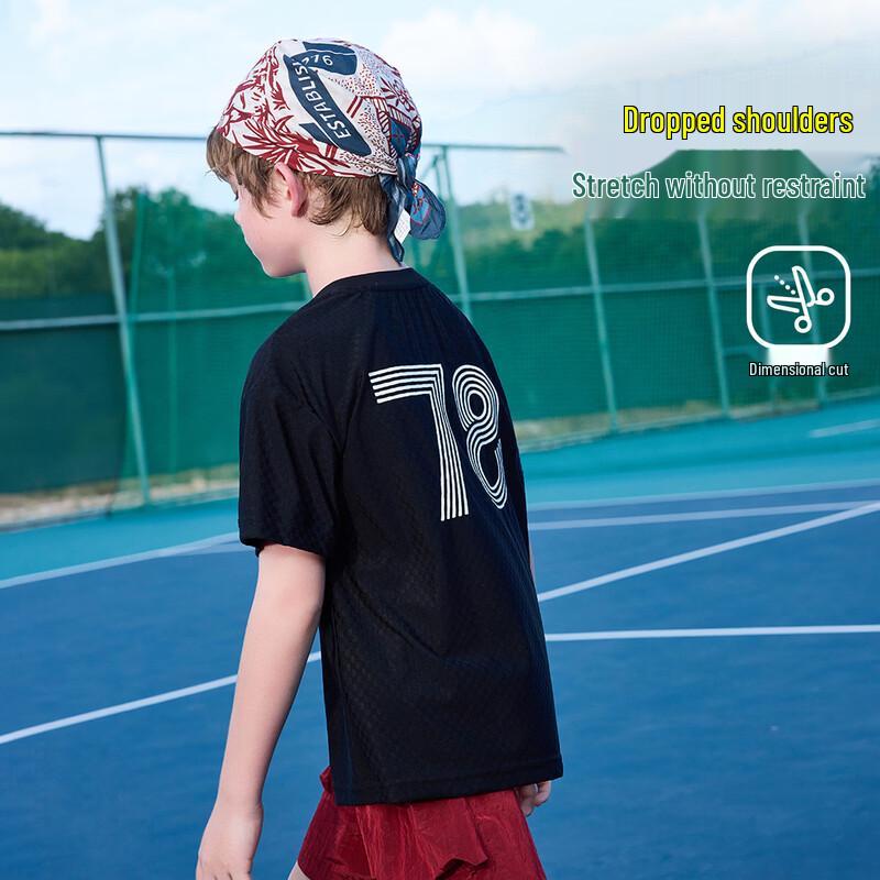 ASK JUNIOR Atmungsaktives Outdoor-Kurzarm-T-Shirt für Jungen