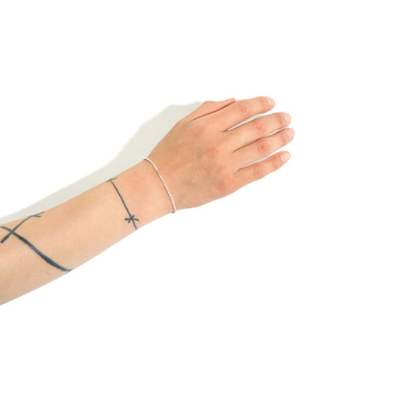 SEWNSWEN GENÄHT SUEN SILBER TWIST KINK Armband