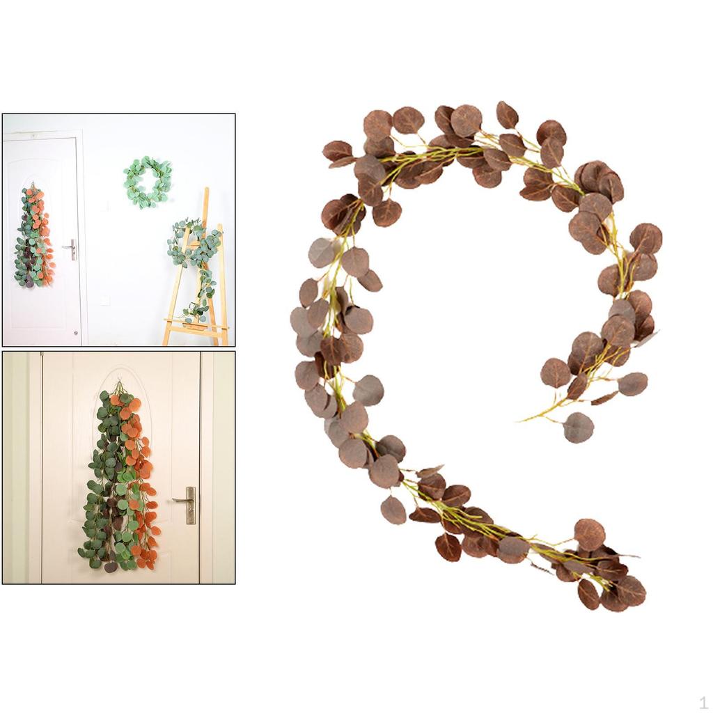 Eucalyptus Vine Wedding Artificial Wreath Hanging Rattan Garland Decor Party